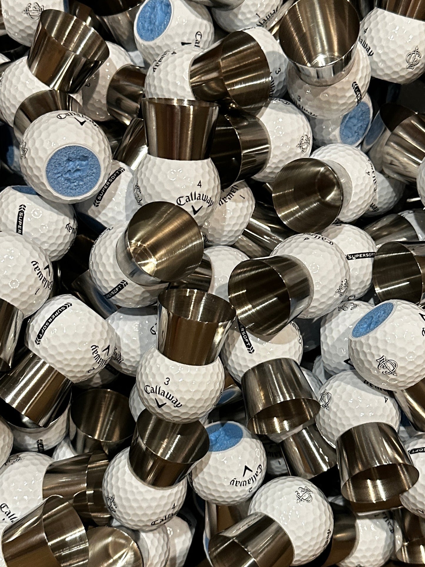 Custom Logo Golf Ball Shot Glass (3 dozen)
