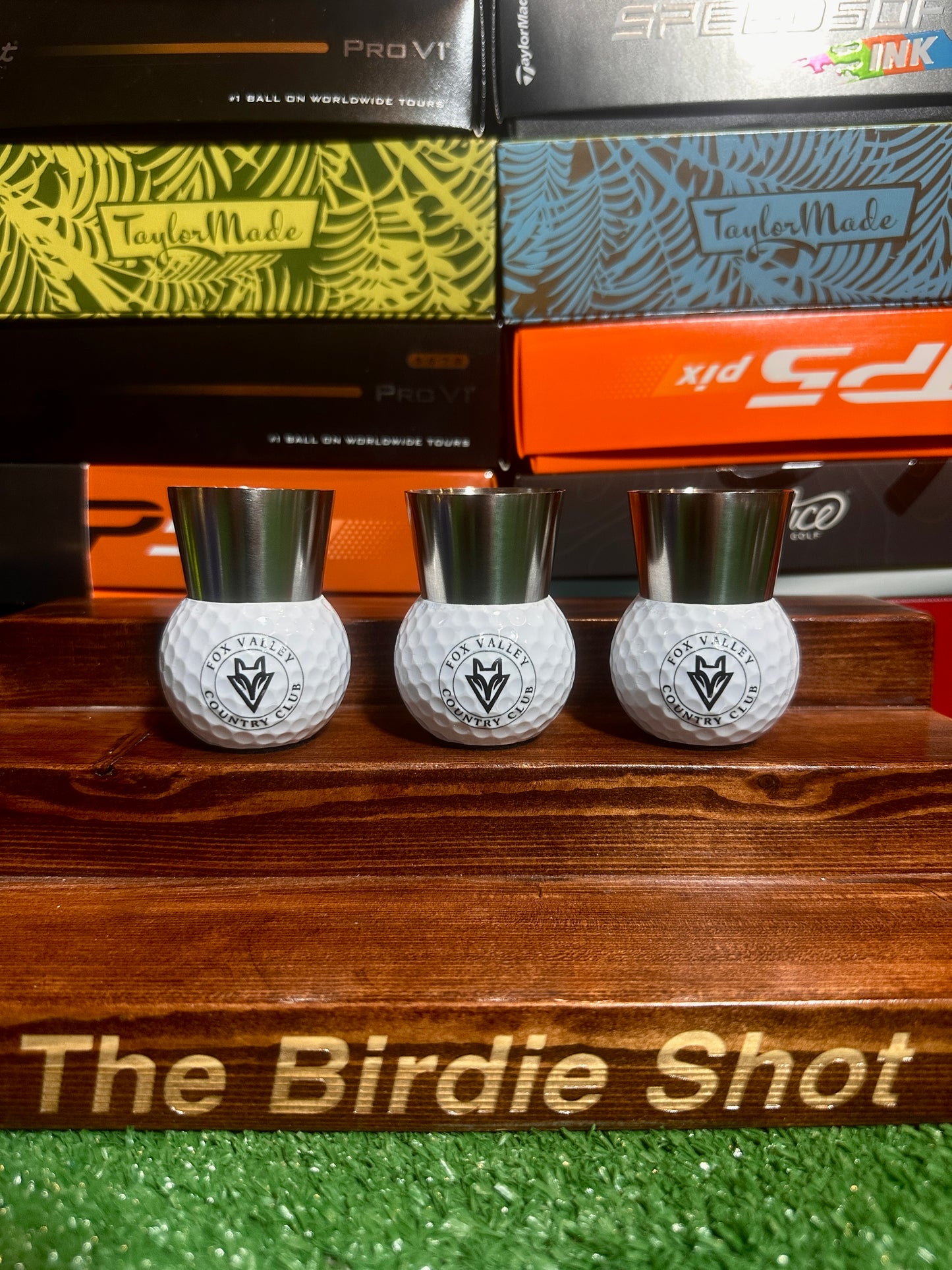 Custom Logo Golf Ball Shot Glass (4 dozen)
