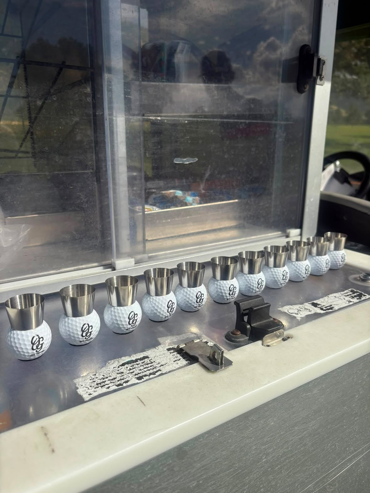 Custom Logo Golf Ball Shot Glass (12 dozen)