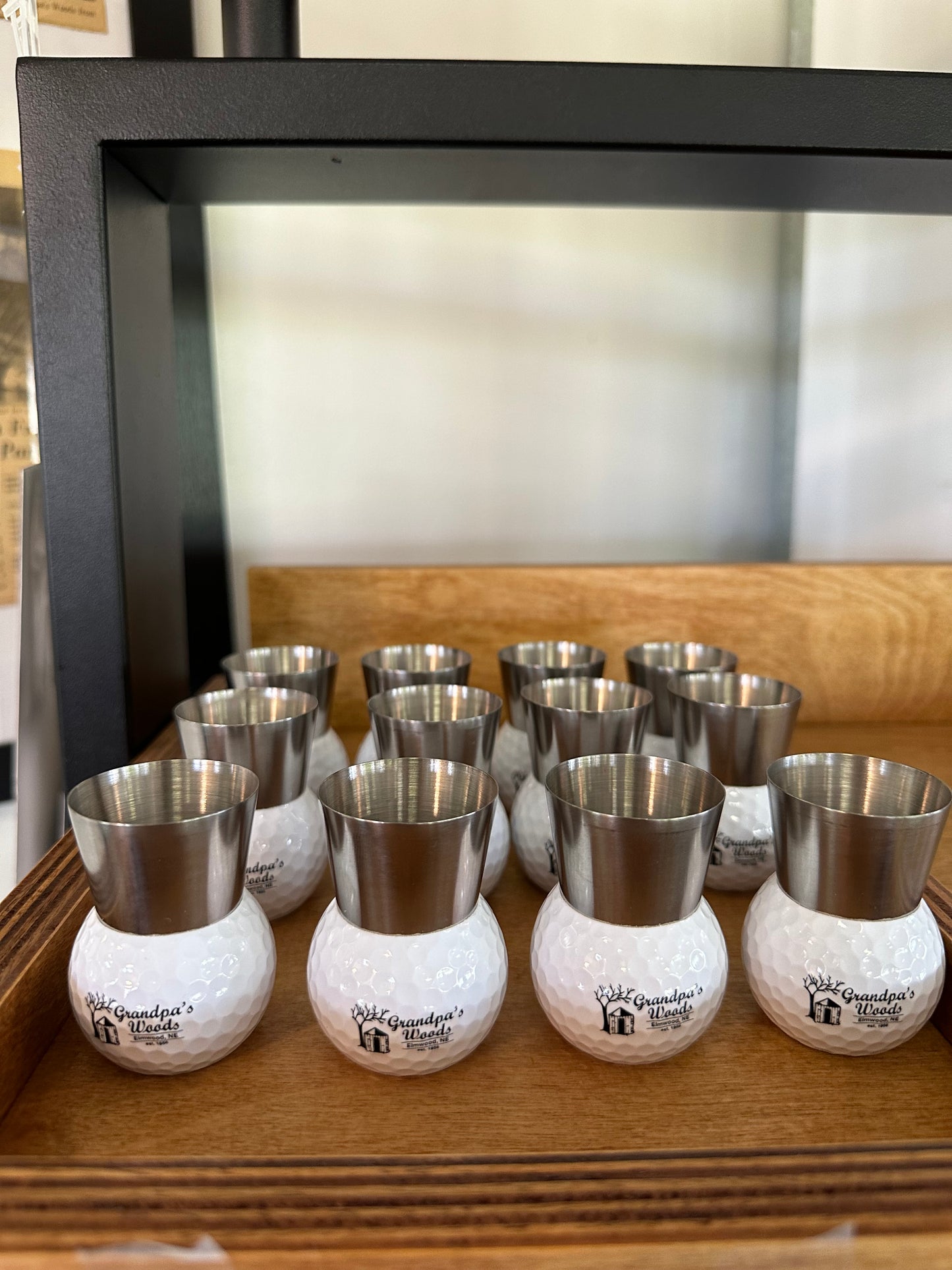 Custom Logo Golf Ball Shot Glass (8 dozen)