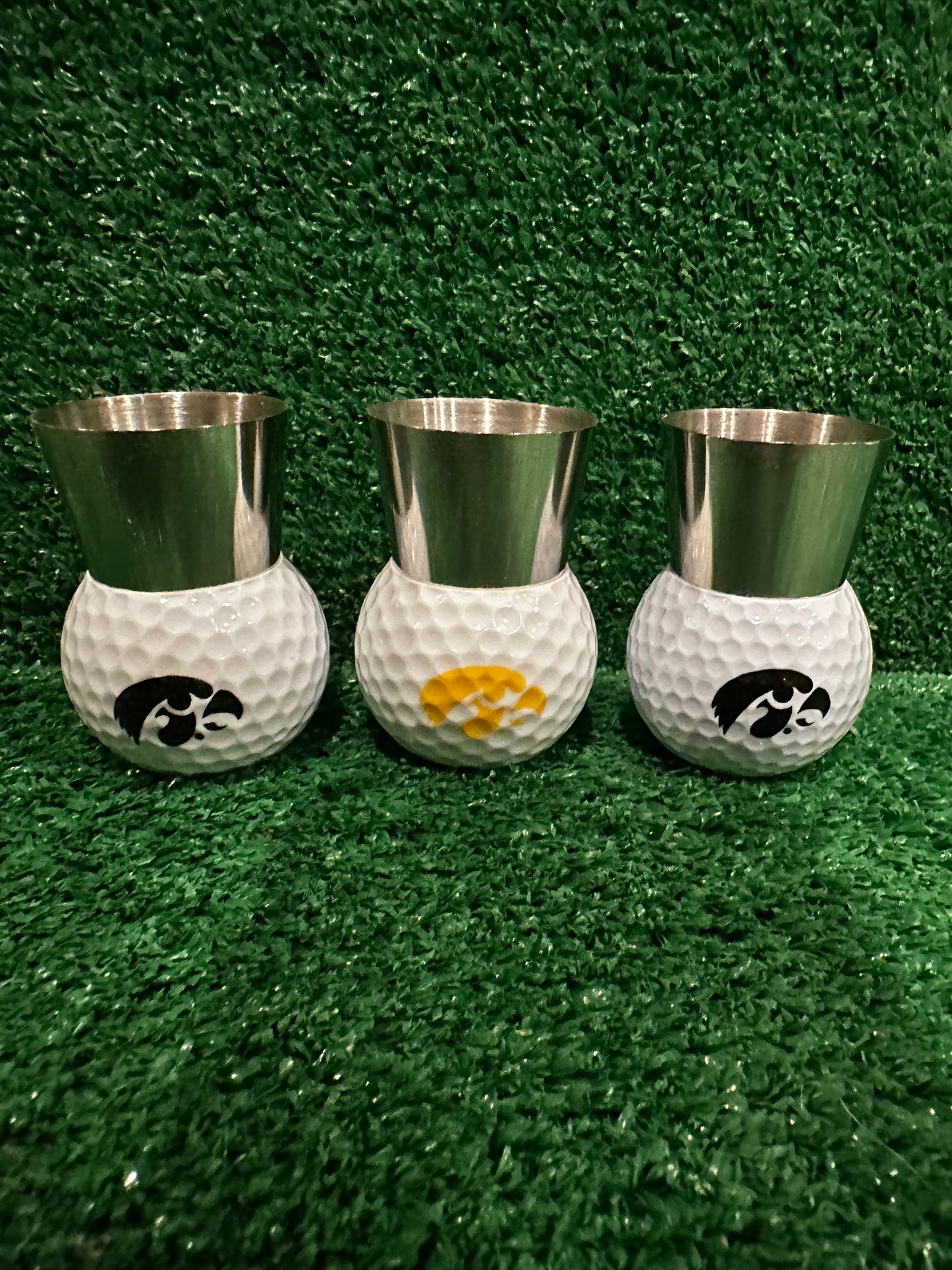 Iowa Hawkeyes Shot Glasses (Set of 3)