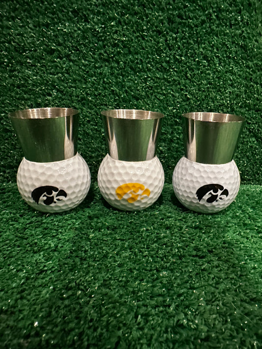 Iowa Hawkeyes Shot Glasses (Set of 3)